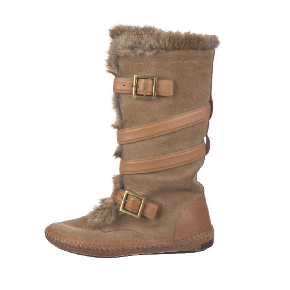 Tory Burch | Rabbit Fur Jaden Apres Ski Moccasin Boots